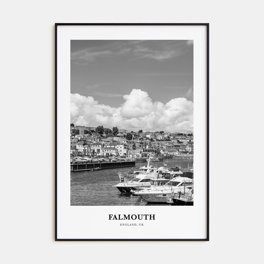 Falmouth, England Portrait B&W Poster