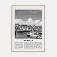 Falmouth, England Travel B&W Poster