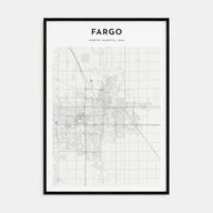 Fargo Map Portrait Poster