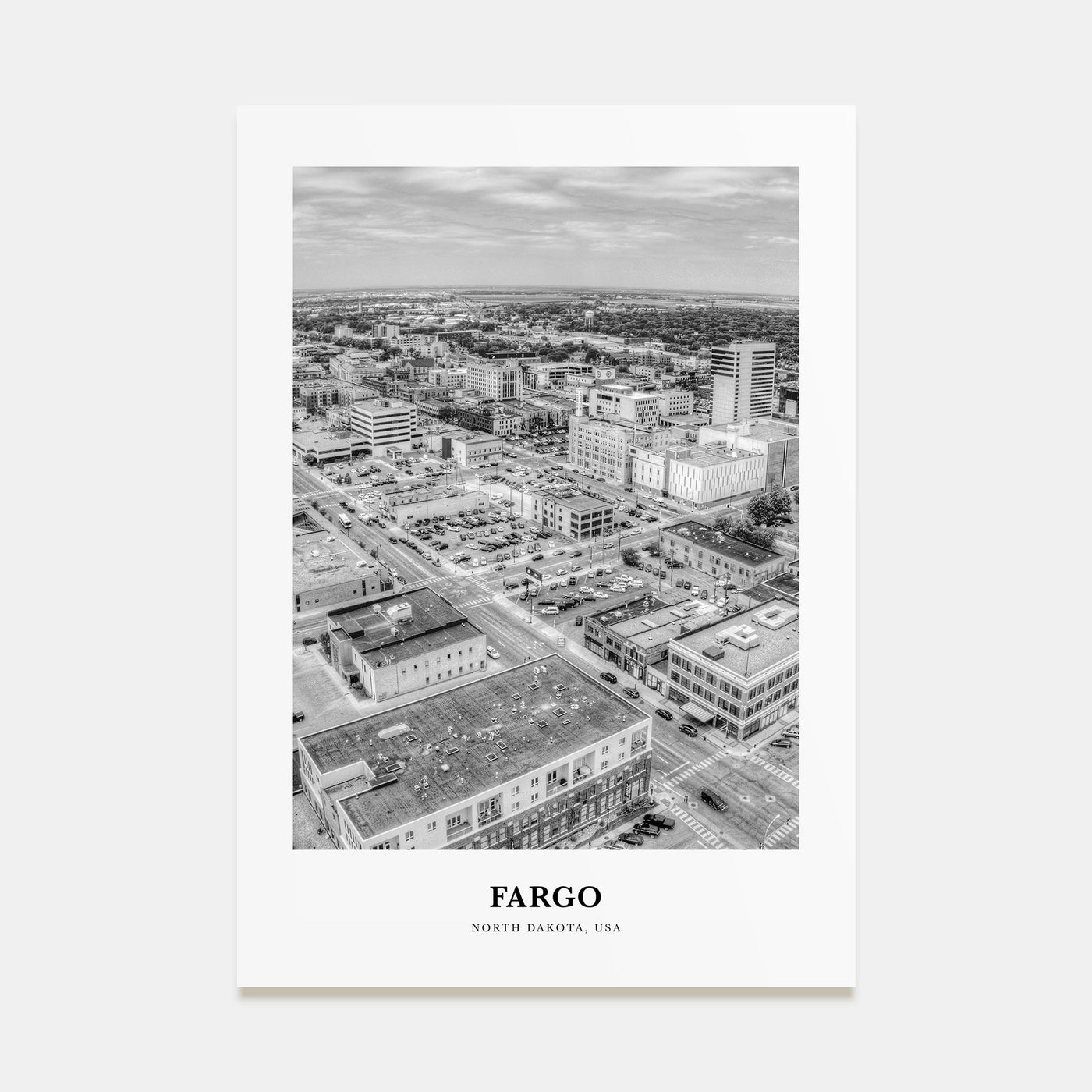Fargo Portrait B&W No 1 Poster