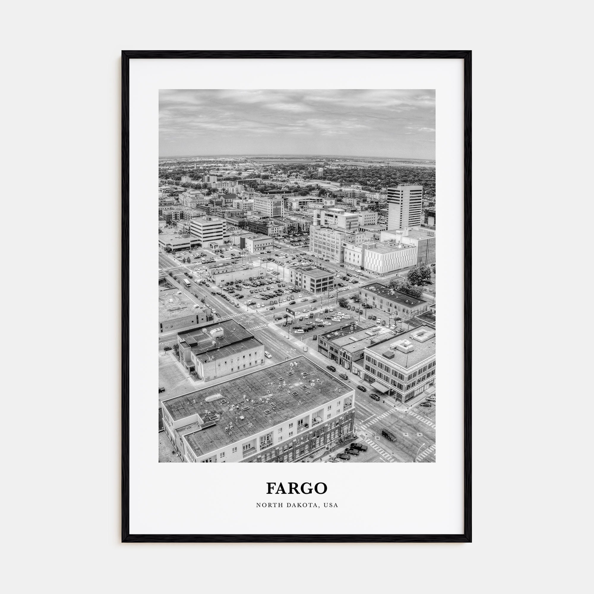 Fargo Portrait B&W No 1 Poster