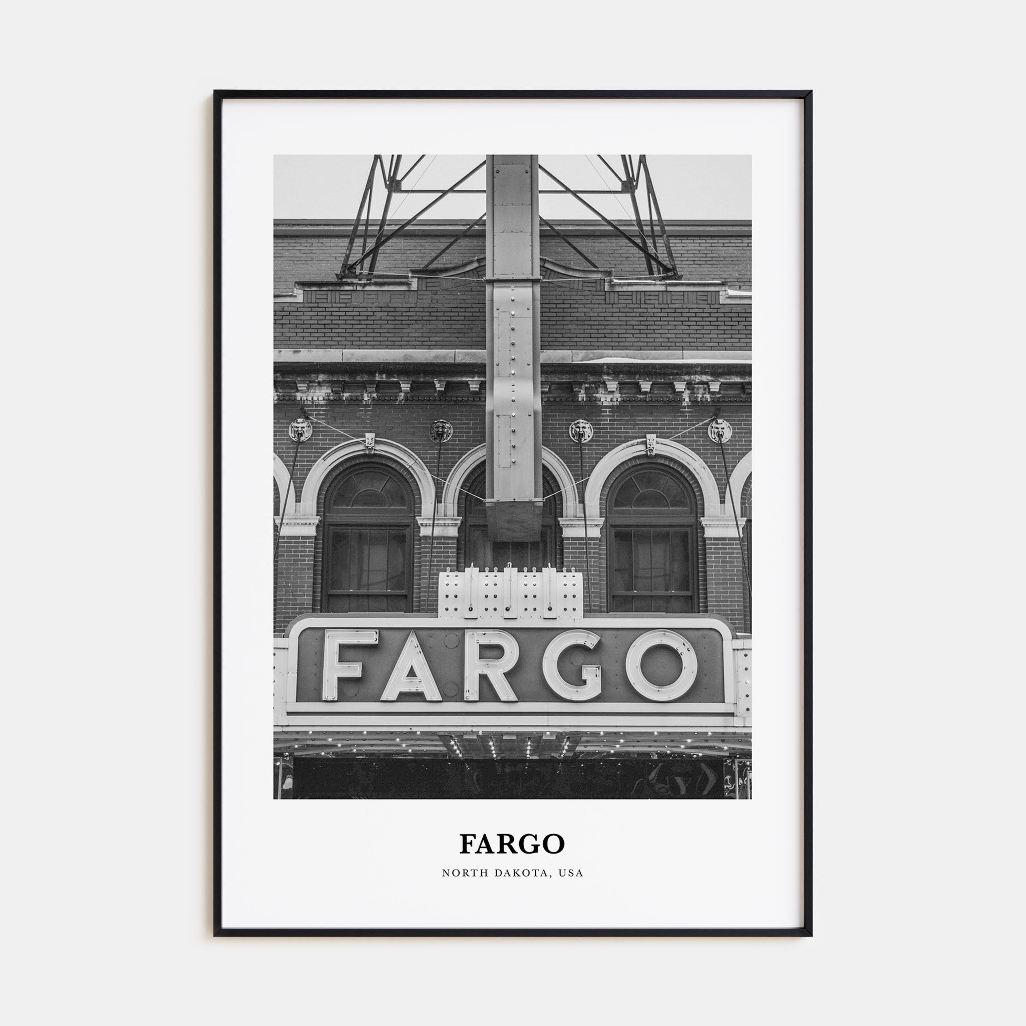 Fargo Portrait B&W No 2 Poster