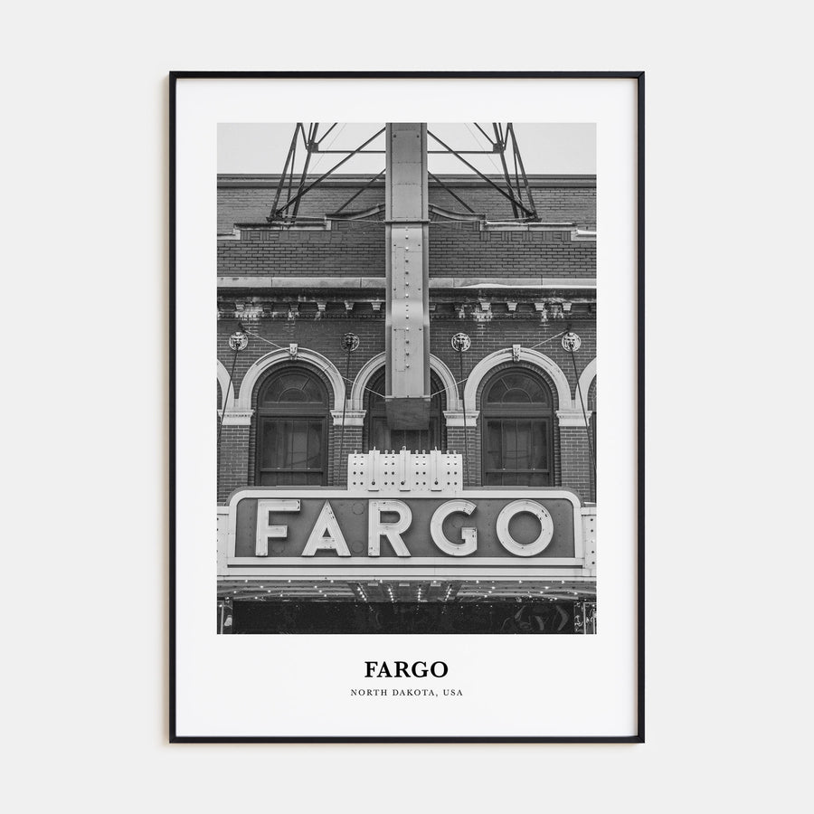 Fargo Portrait B&W No 2 Poster
