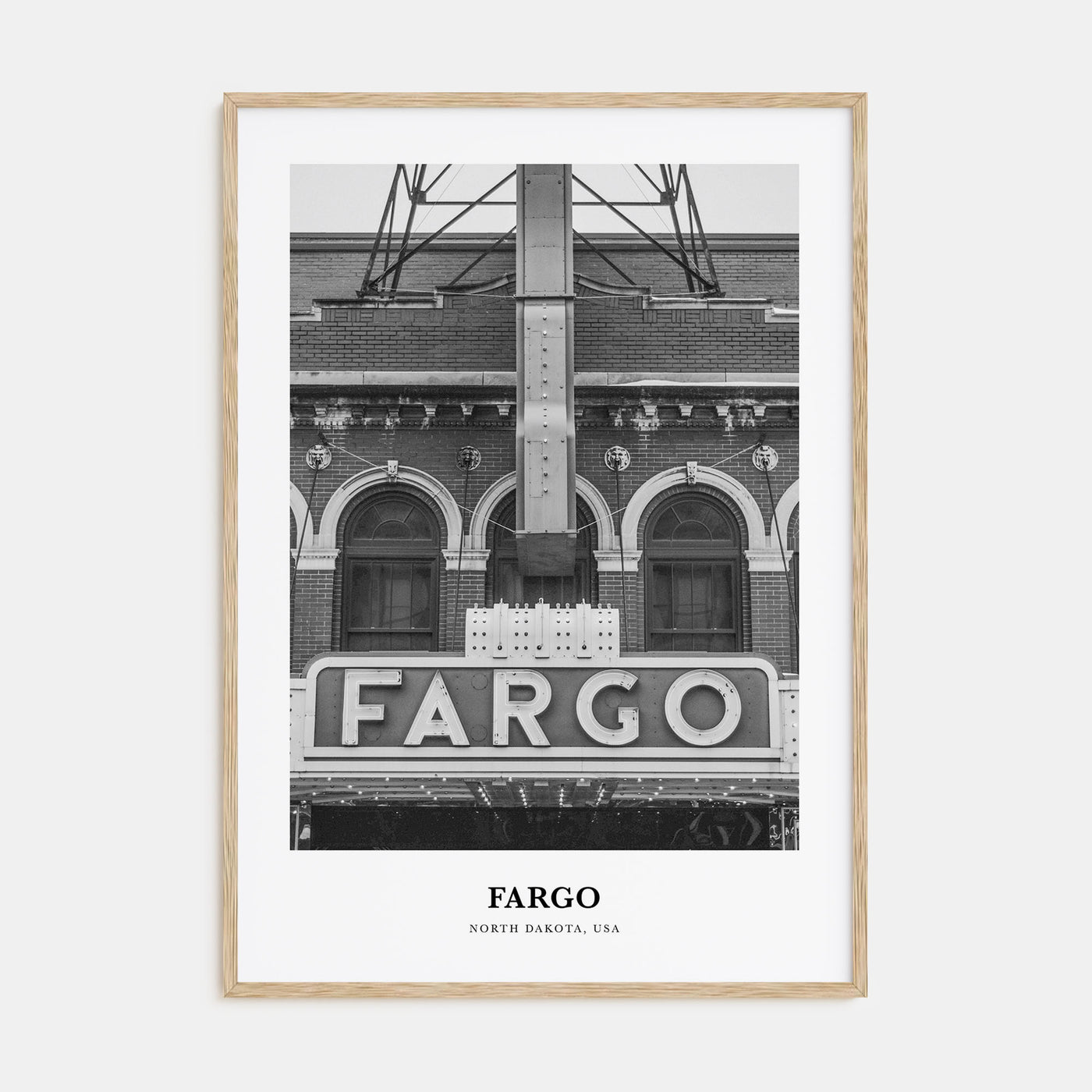 Fargo Portrait B&W No 2 Poster