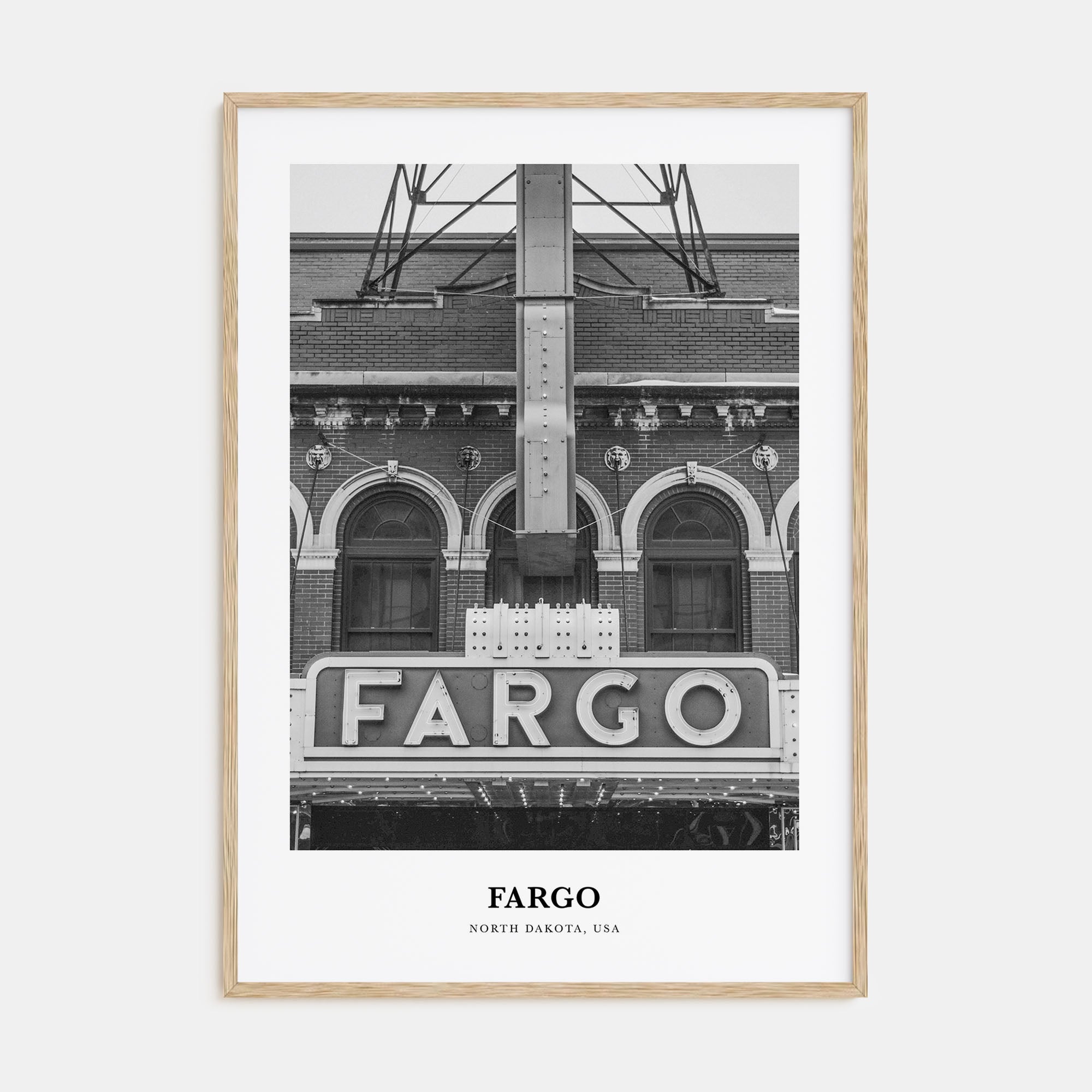 Fargo Portrait B&W No 2 Poster