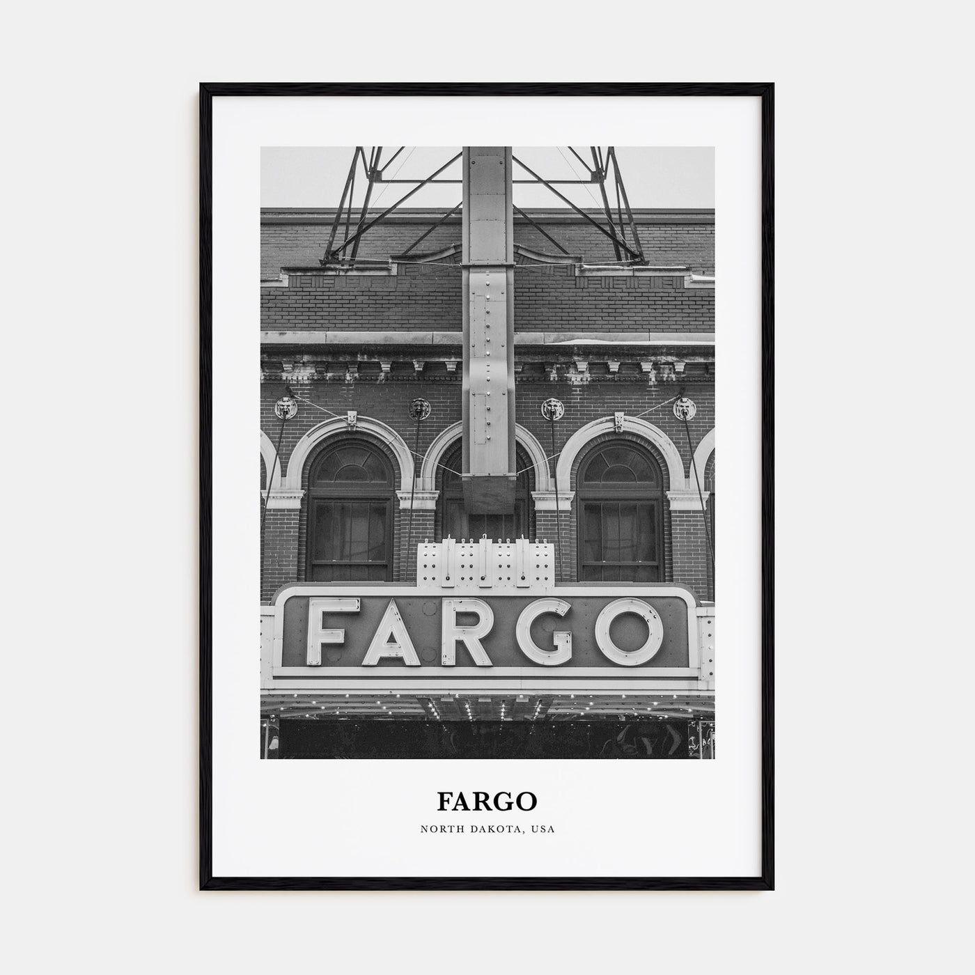 Fargo Portrait B&W No 2 Poster