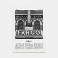 Fargo Travel B&W No 1 Poster