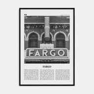 Fargo Travel B&W No 1 Poster