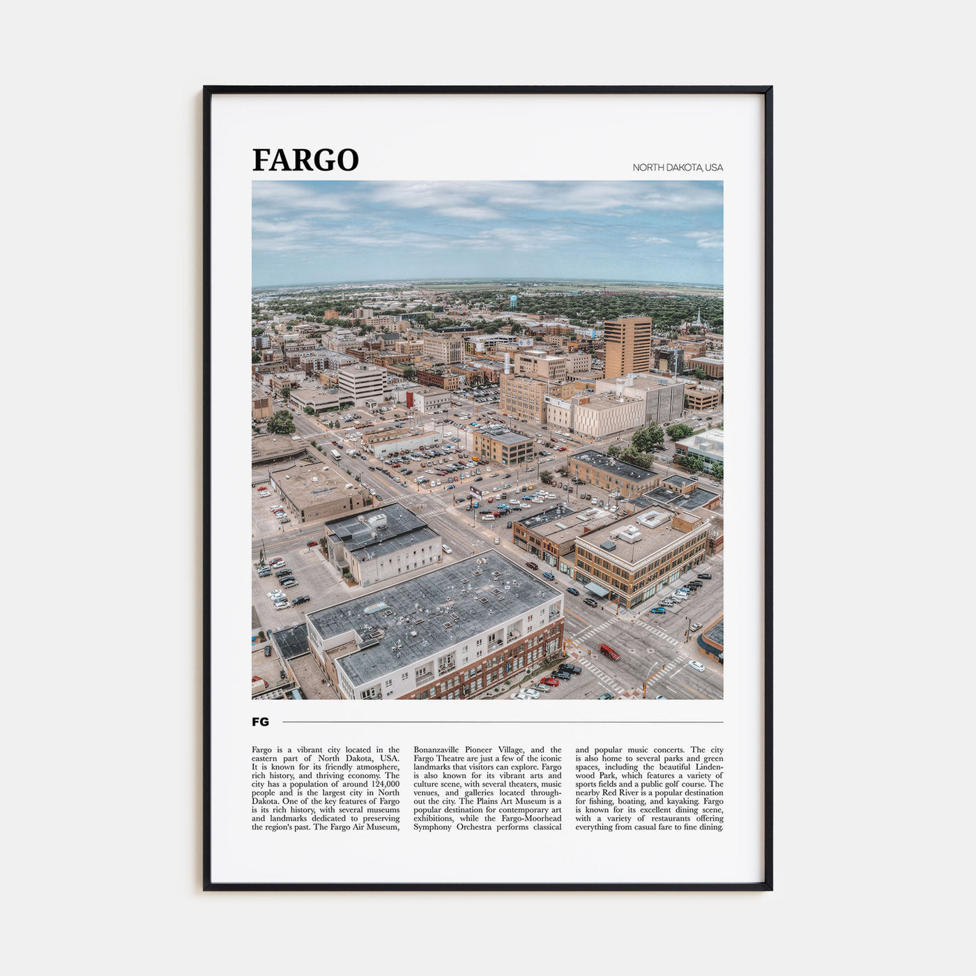 Fargo Travel Color Poster