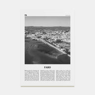 Faro Travel B&W Poster