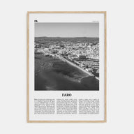 Faro Travel B&W Poster