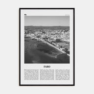 Faro Travel B&W Poster