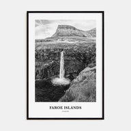 Faroe Islands Portrait B&W Poster