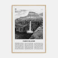 Faroe Islands Travel B&W Poster
