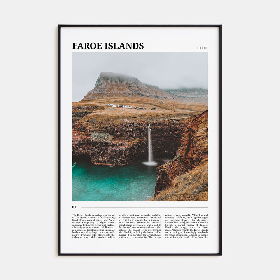 Faroe Islands Travel Color Poster