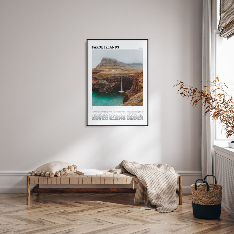 Faroe Islands Travel Color Poster