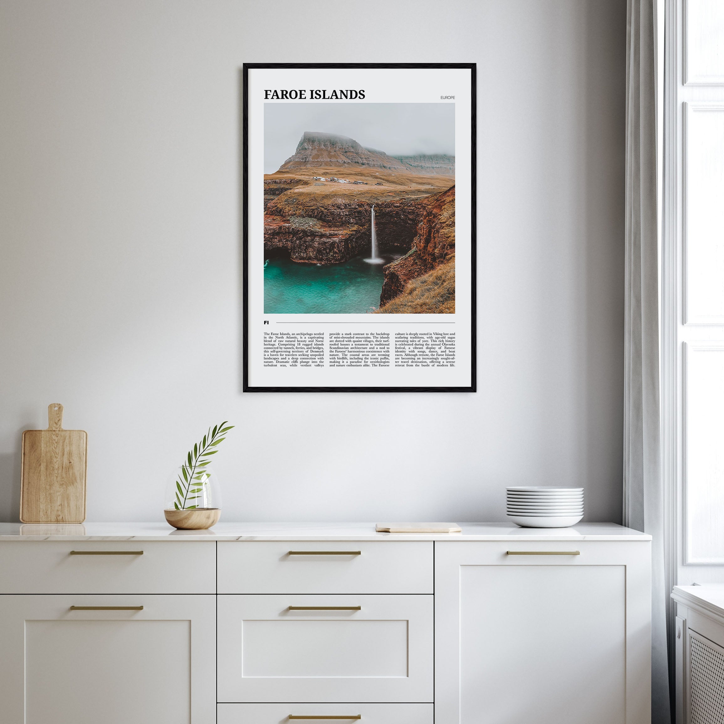 Faroe Islands Travel Color Poster