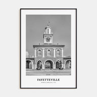 Fayetteville, North Carolina Portrait B&W Poster