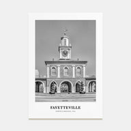 Fayetteville, North Carolina Portrait B&W Poster