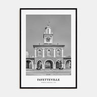 Fayetteville, North Carolina Portrait B&W Poster