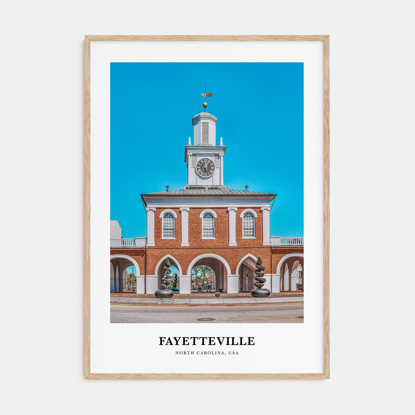 Fayetteville, North Carolina Portrait Color Poster