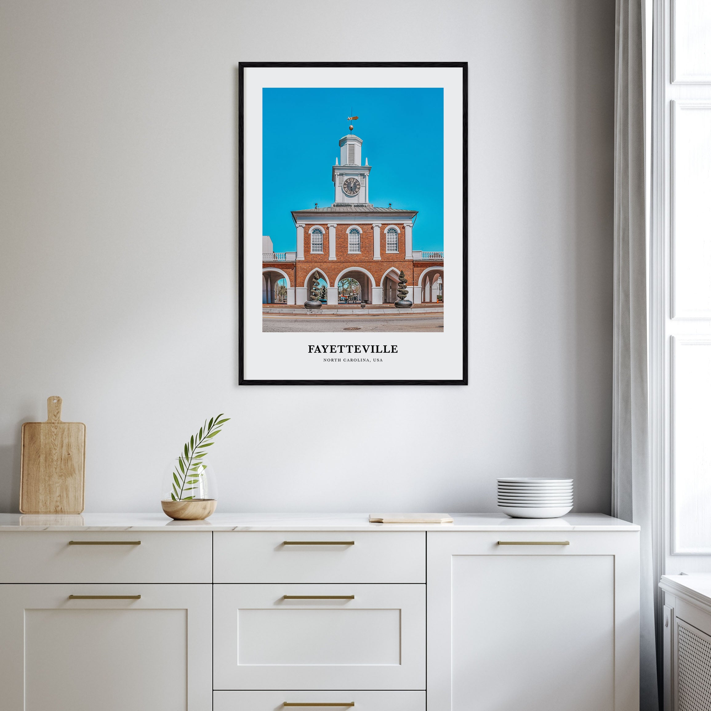 Fayetteville, North Carolina Portrait Color Poster