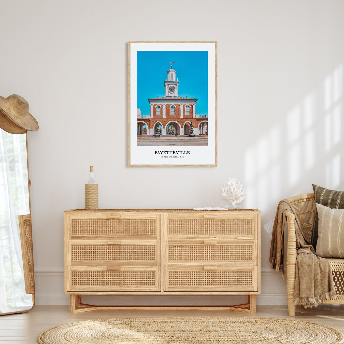 Fayetteville, North Carolina Portrait Color Poster