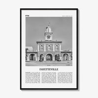 Fayetteville Print Black and White North Carolina, Fayetteville Wall Art, Fayetteville Poster, Fayetteville Photo, Fayetteville Décor, USA