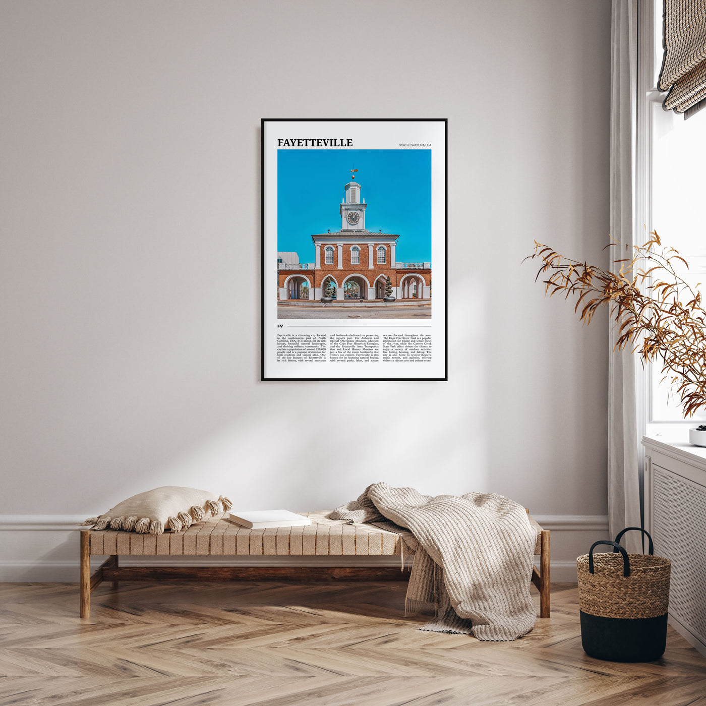 Fayetteville, North Carolina Travel Color Poster