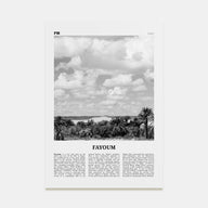 Fayoum Travel B&W Poster