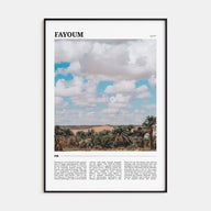 Fayoum Travel Color Poster