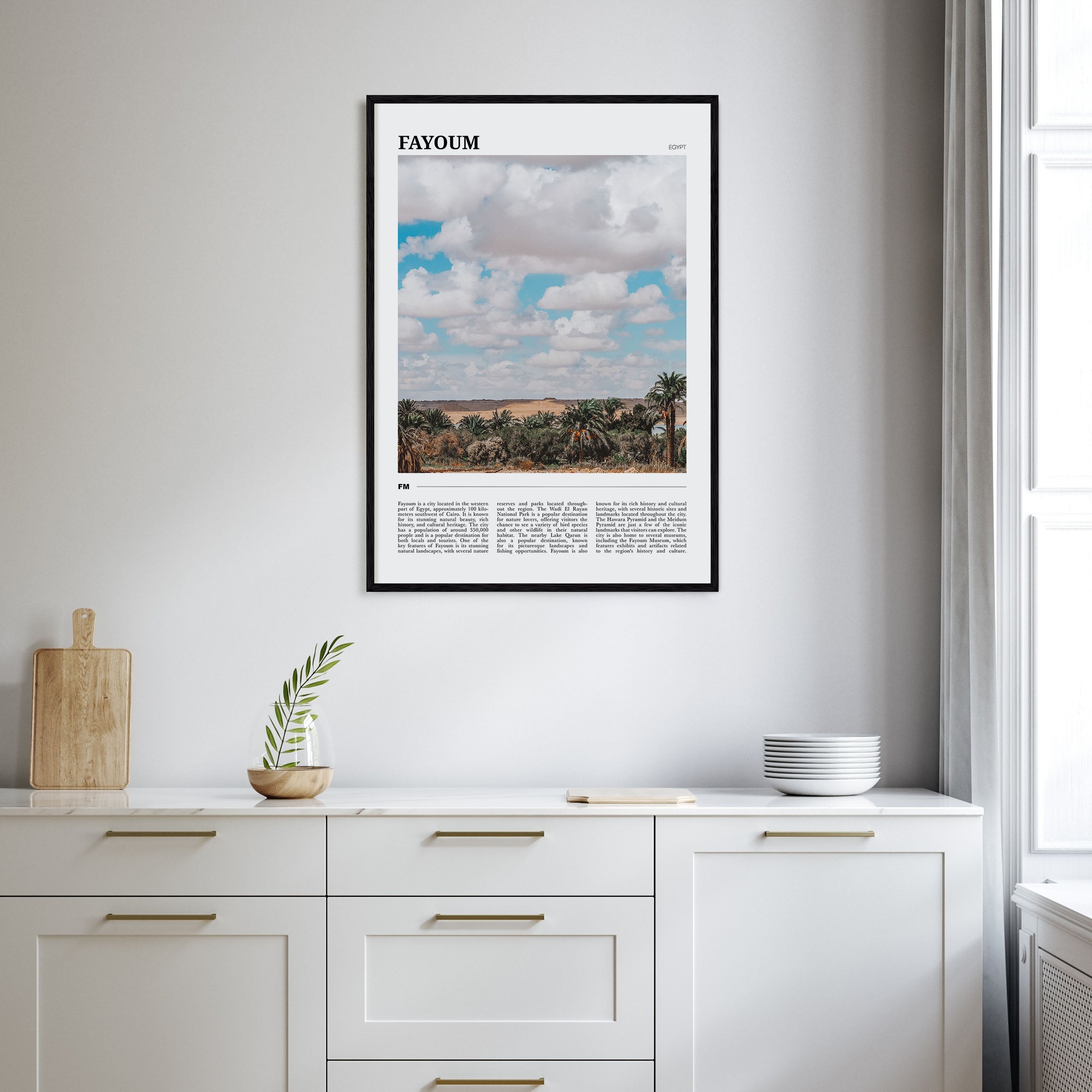 Fayoum Travel Color Poster