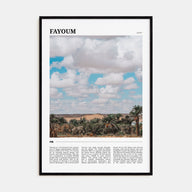 Fayoum Travel Color Poster