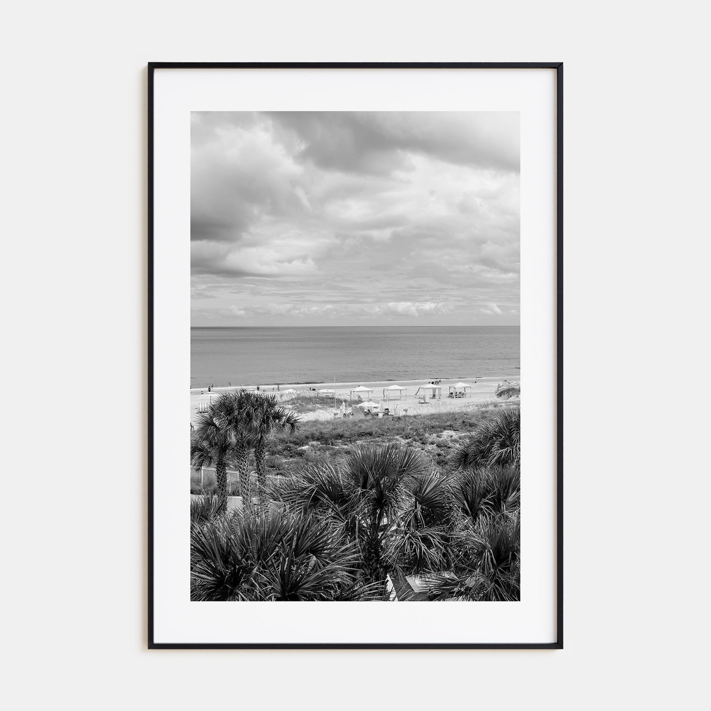 Fernandina Beach Photo B&W Poster