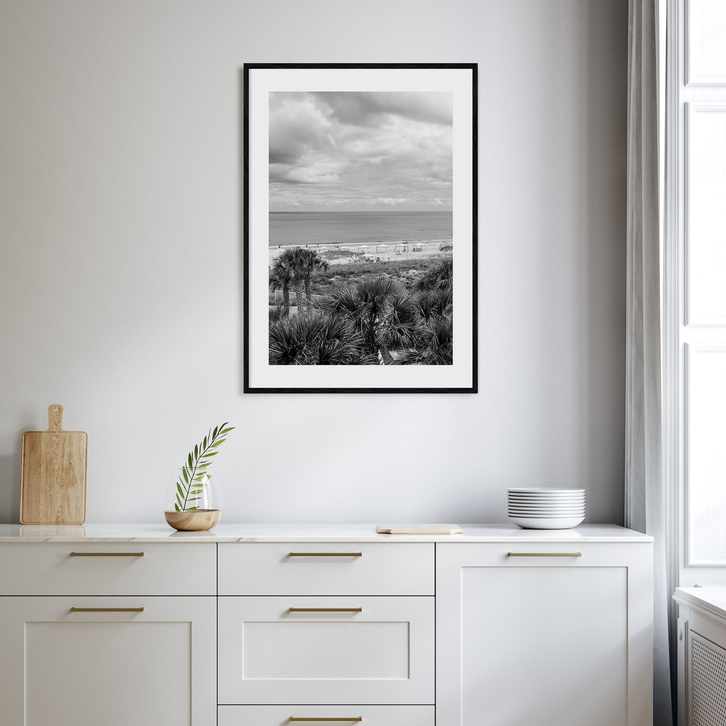 Fernandina Beach Photo B&W Poster