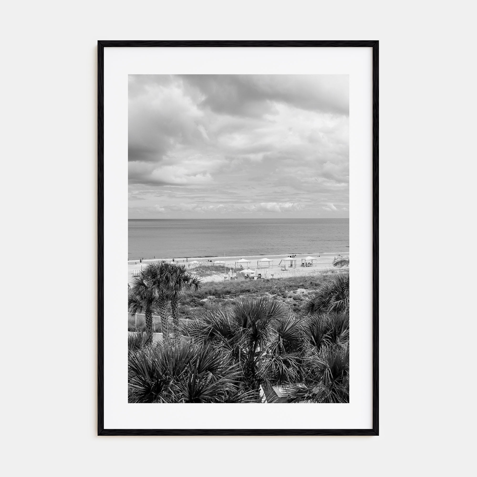 Fernandina Beach Photo B&W Poster
