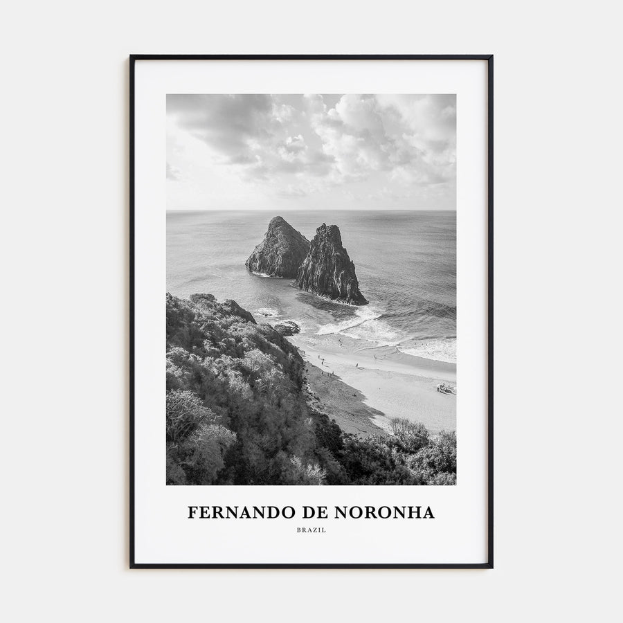 Fernando de Noronha Portrait B&W Poster