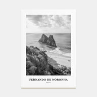 Fernando de Noronha Portrait B&W Poster