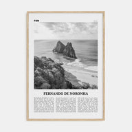 Fernando de Noronha Travel B&W Poster