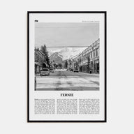 Fernie Travel B&W Poster
