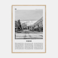 Fernie Travel B&W Poster
