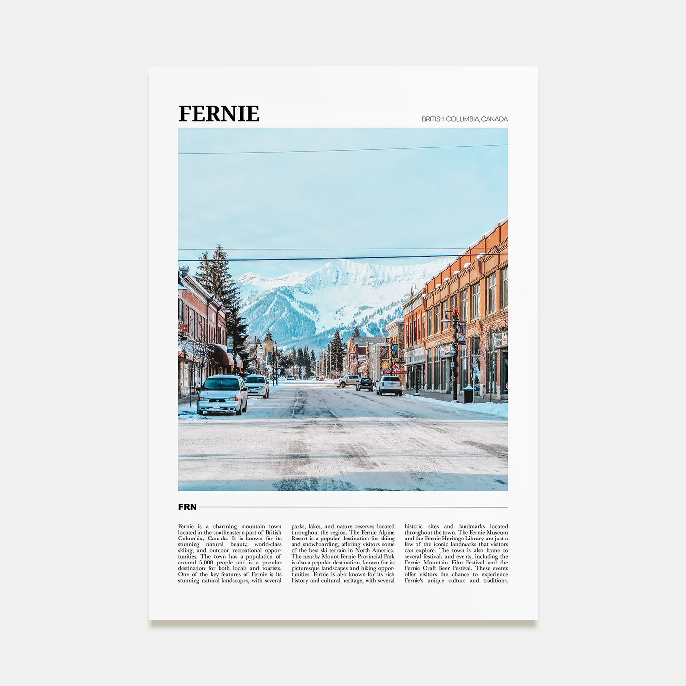 Fernie Travel Color Poster