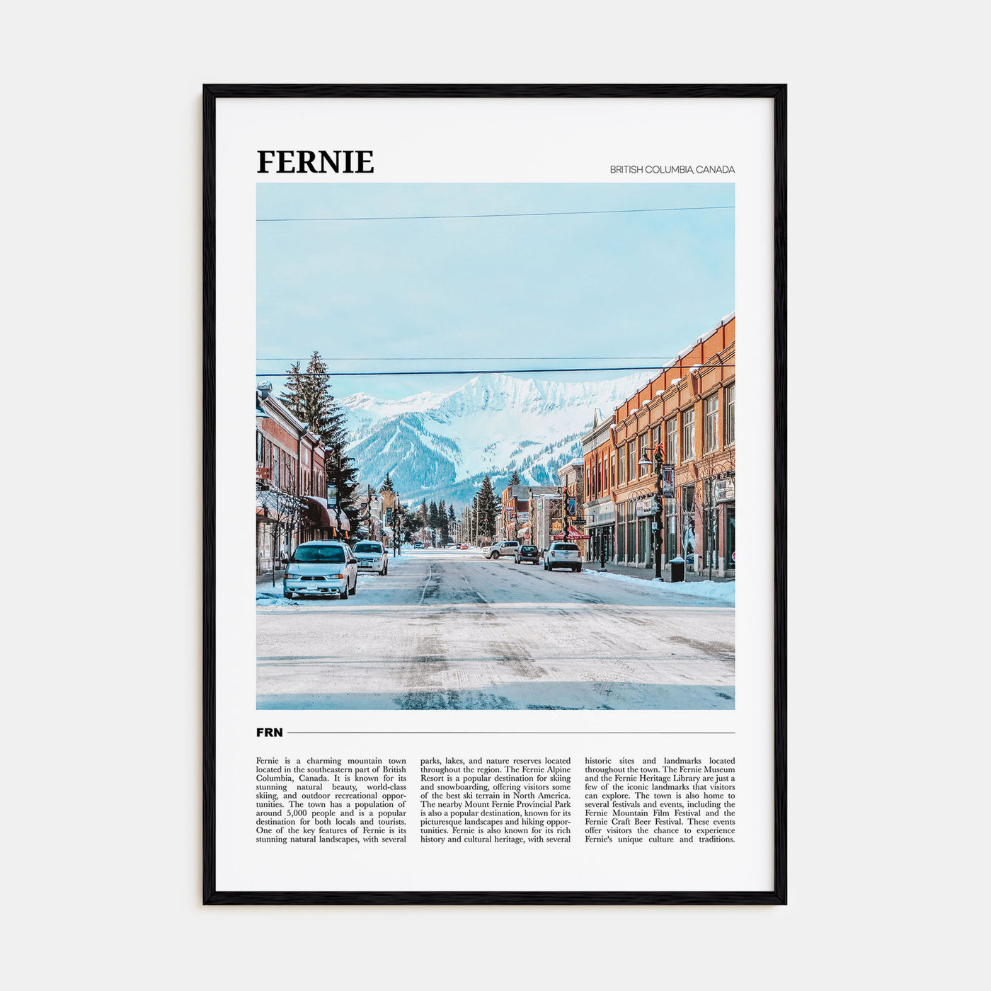 Fernie Travel Color Poster