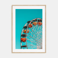 Ferris Wheel Photo Color Poster