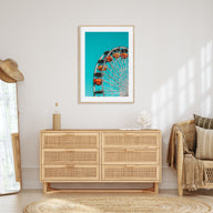 Ferris Wheel Photo Color Poster