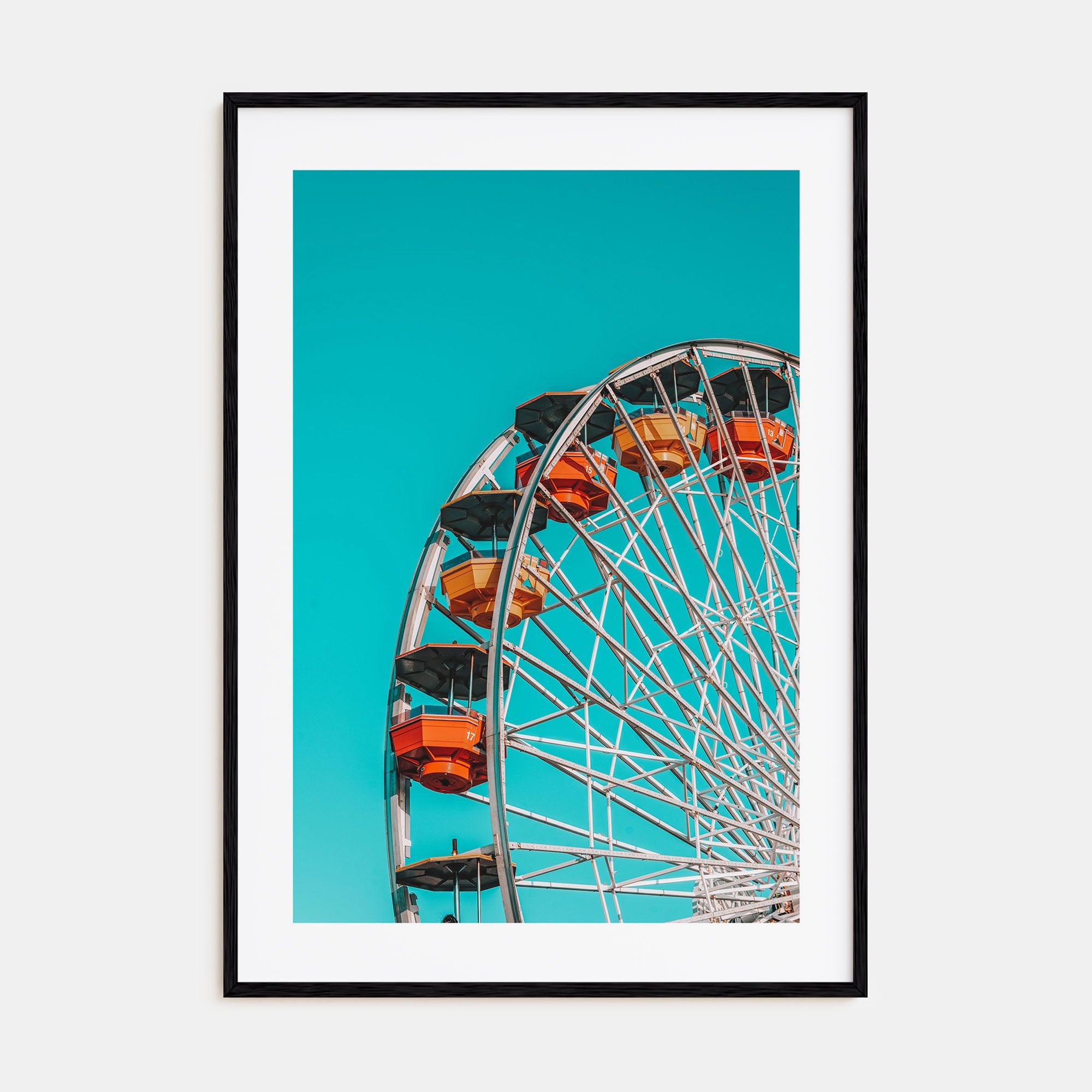 Ferris Wheel Photo Color Poster