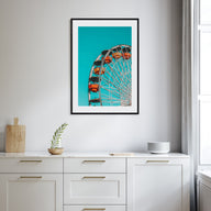 Ferris Wheel Photo Color Poster