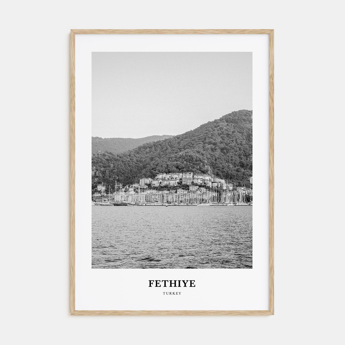 Fethiye Portrait B&W Poster