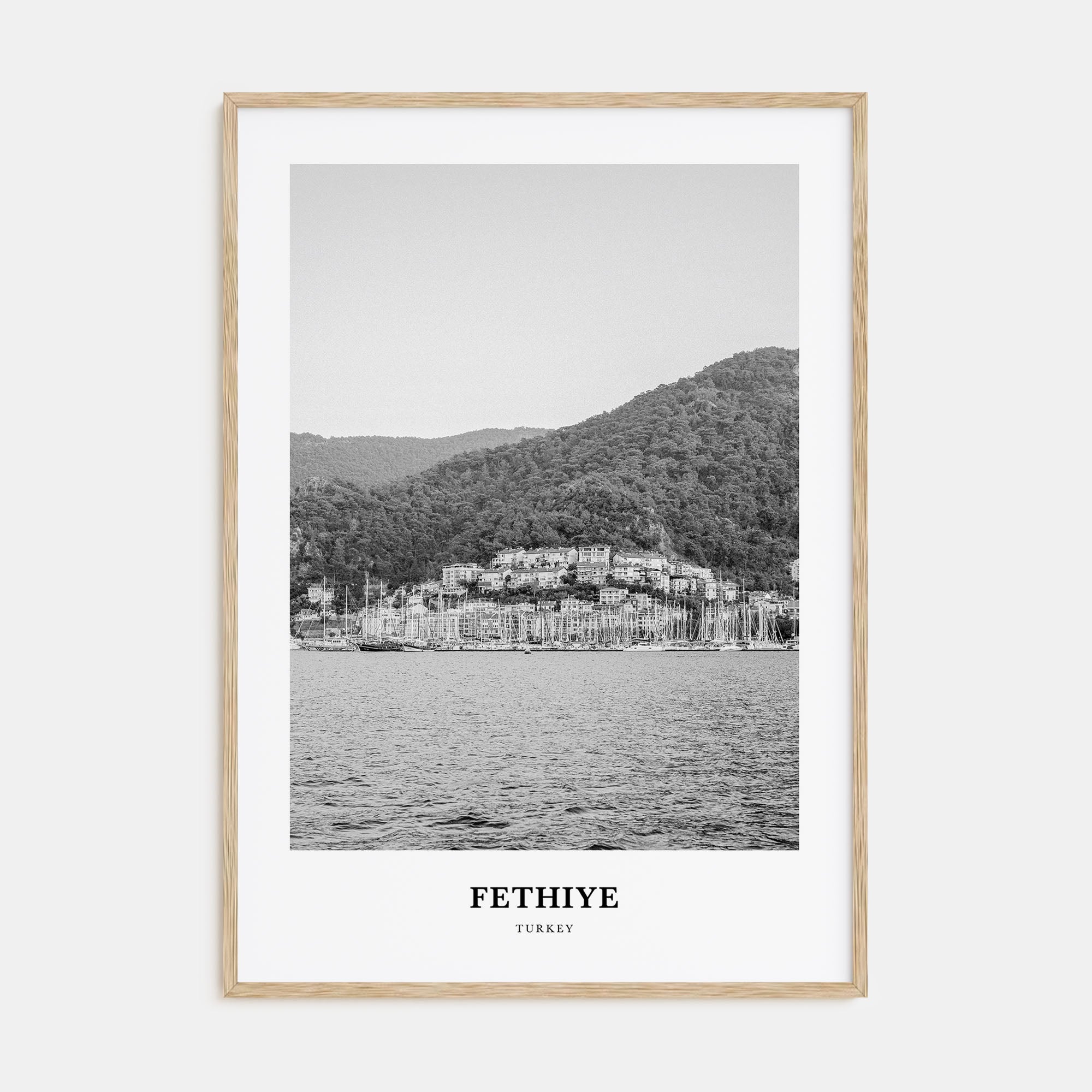 Fethiye Portrait B&W Poster