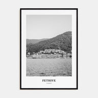 Fethiye Portrait B&W Poster
